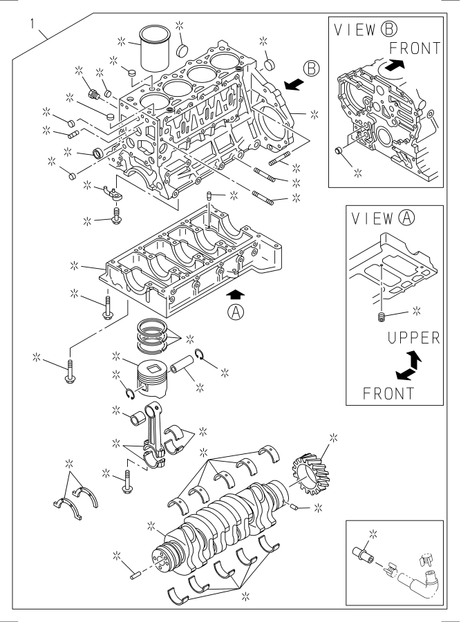 2005 Isuzu NRR Engine asm. Rjs, prod, libr - 5-87310-784-3 | BARLOW ...